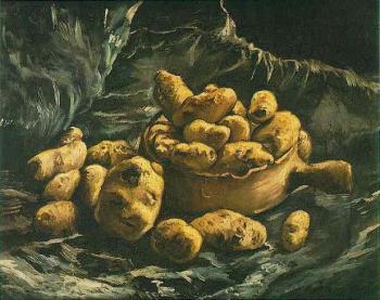 Vincent Van Gogh : Still Life with an Earthen Bowl and Potatoes